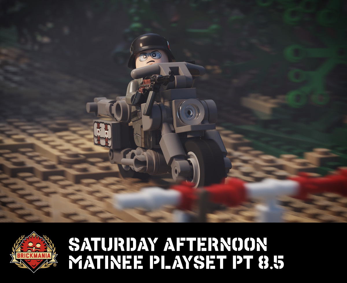 Saturday Afternoon Matinee Playset Part 8.5 - Motorcycle & Rider Saturday Afternoon Matinee Playset Part 8.5 - Motorcycle & Rider