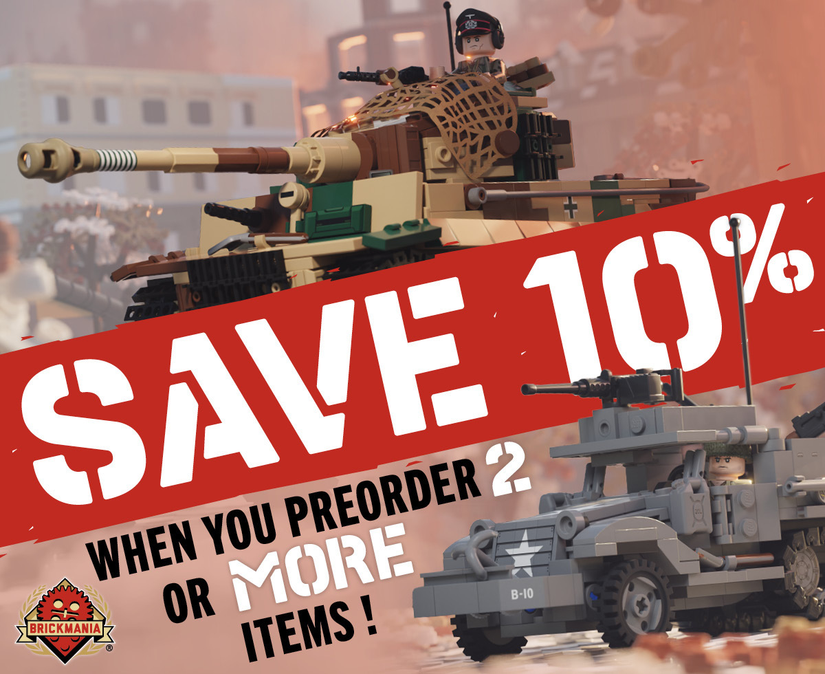 Preorder two or more items, get&nbsp;10% OFF&nbsp;your preordered items from Brickmania!