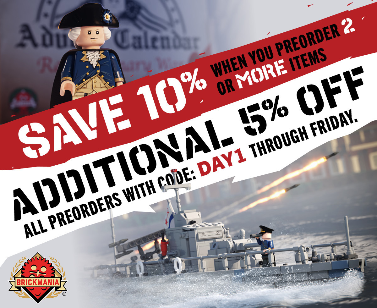Preorder two or more items, get 10% OFF your preordered items. BONUS: Take an additional 5% OFF all preorders with code DAY1 through Friday, September 11th!