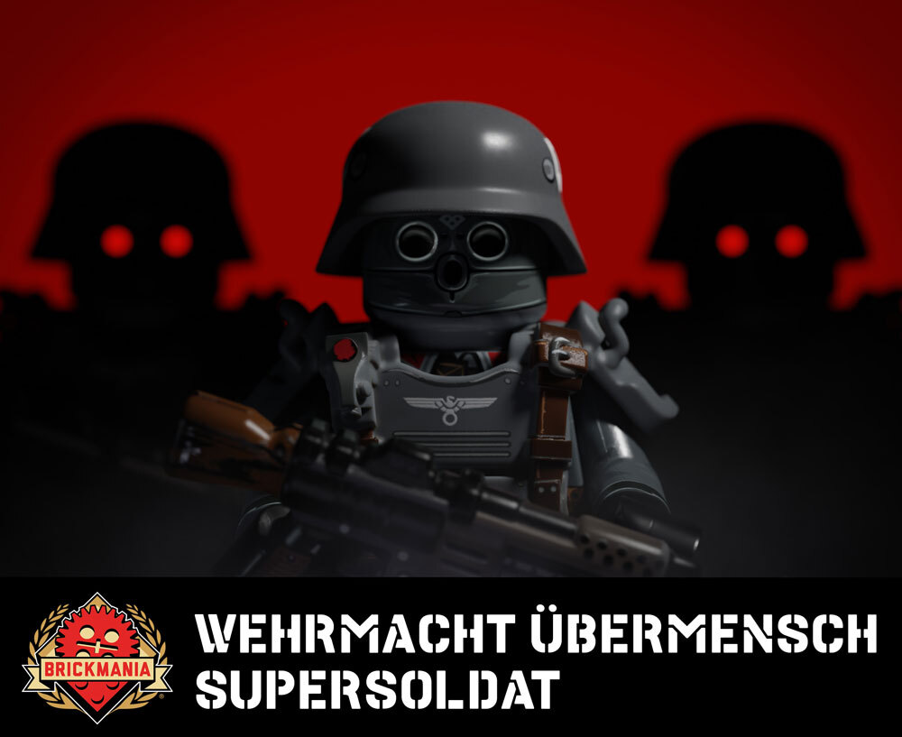 Wehrmacht &Uuml;bermensch Supersoldat with PC BrickArms STGX-46