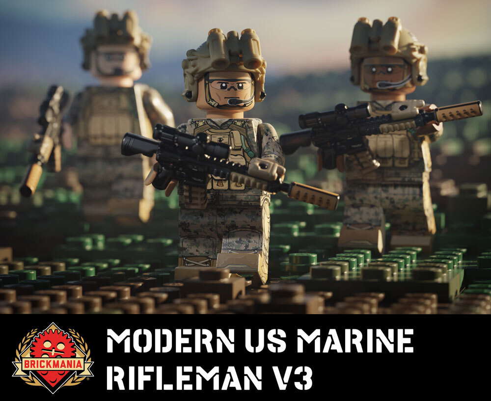 Modern US Marine Rifleman V3 with Perfect Caliber&trade; Brickarms&reg; M27 VCOG wPEQ