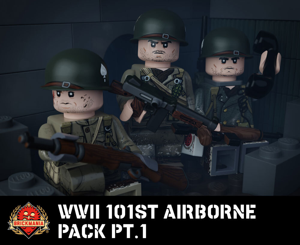 WWII 101st Airborne Pack Part 1 custom designed minifig pack