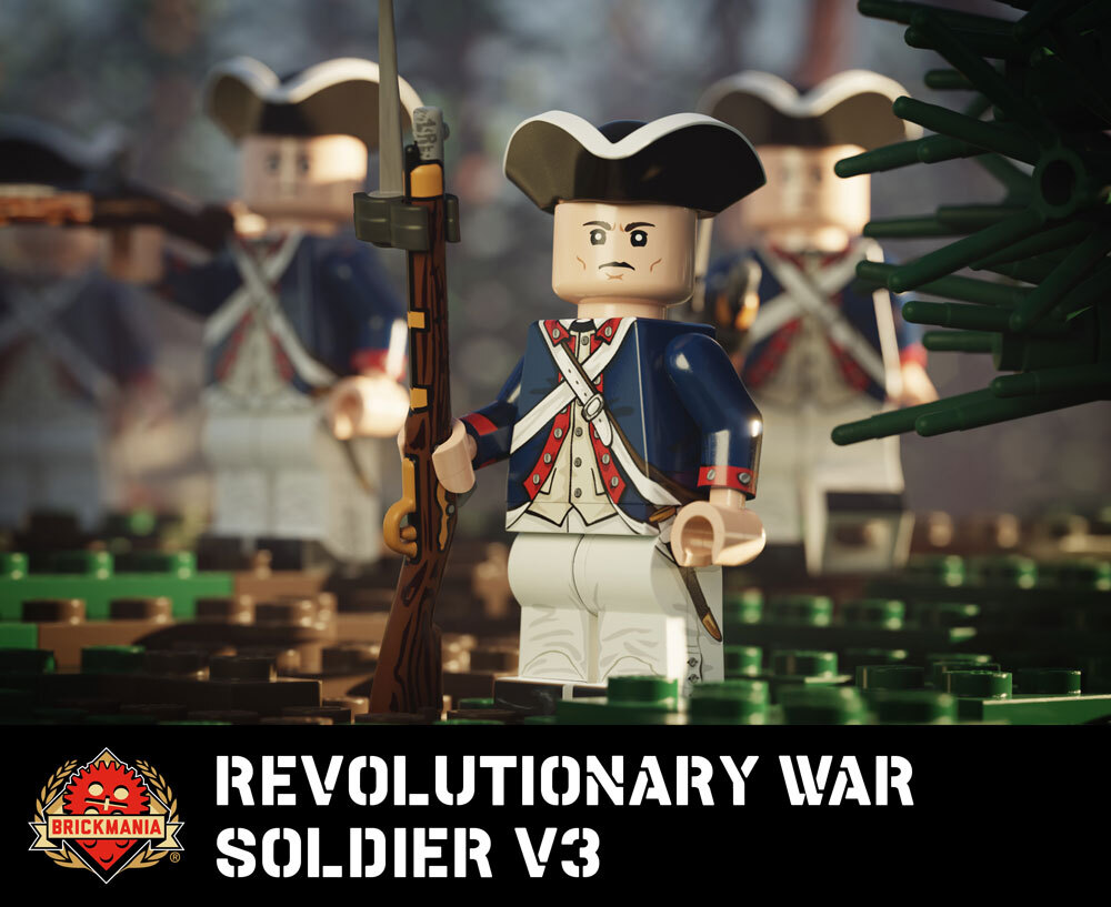 Revolutionary War Soldier V3 with Perfect Caliber&trade; BrickArms&reg; Flintlock Musket