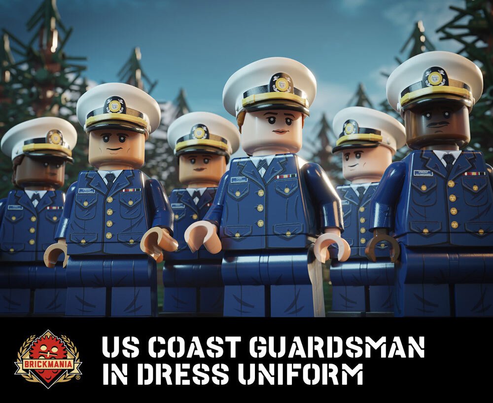 United States Coast Guardsman with Dress Uniform