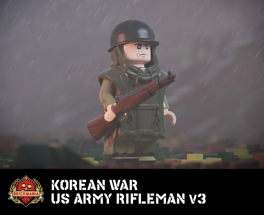 Korean War US Army Rifleman custom minifig by Brickmania® Korean War US Army Rifleman custom minifig by Brickmania®
