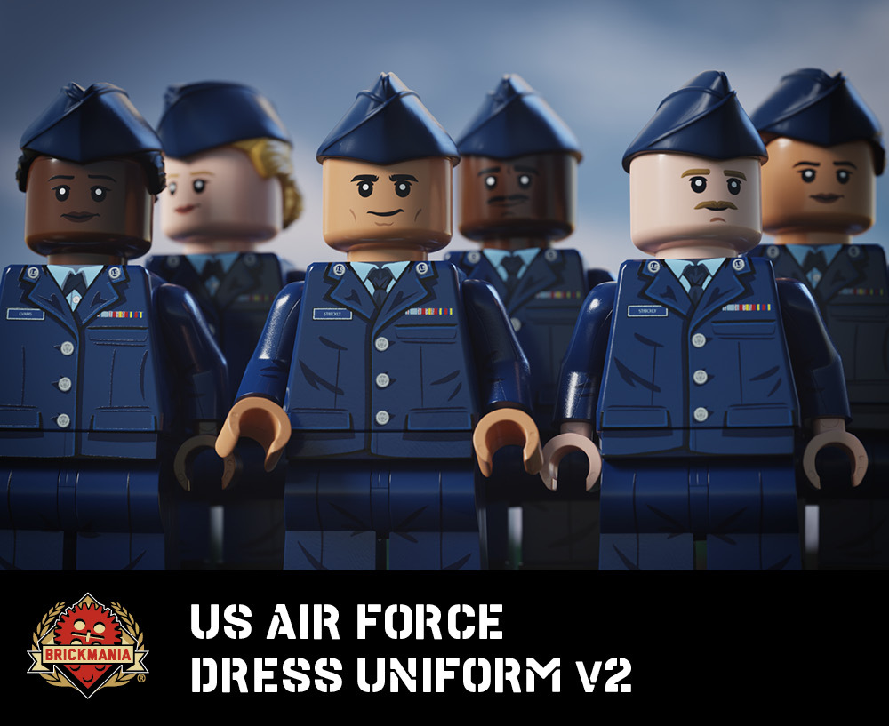US Air Force Dress Uniform Female custom minifig