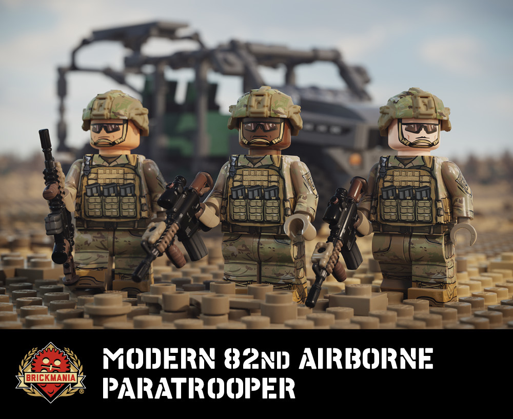 Modern 82nd Airborne Paratrooper custom designed minifig