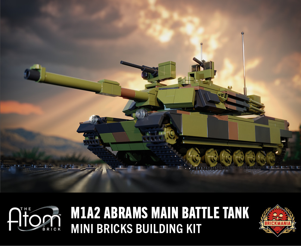M1A2 Abrams Main Battle Tank - Mini Brick Building Kit